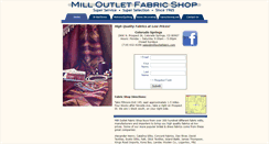 Desktop Screenshot of milloutletfabric.com