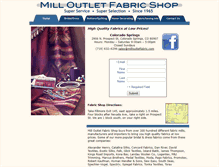 Tablet Screenshot of milloutletfabric.com